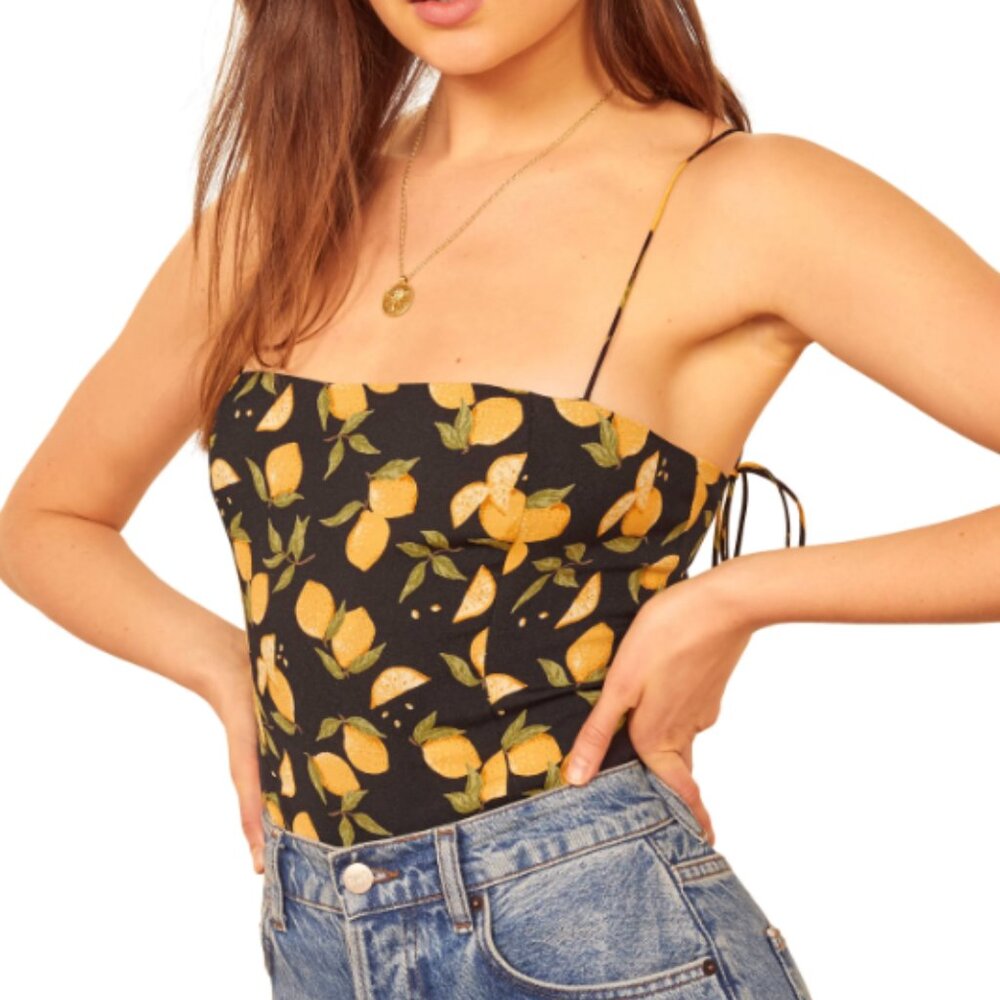 Reformation - Meyer Top  in "Lemon Drop" - Size 6